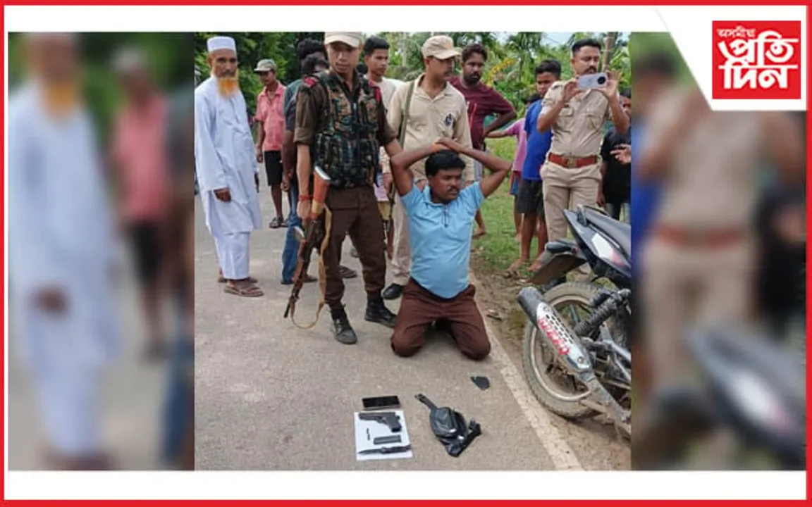 লংকাৰ কাকীত অবৈধ অস্ত্ৰসহ এজনক আটক...